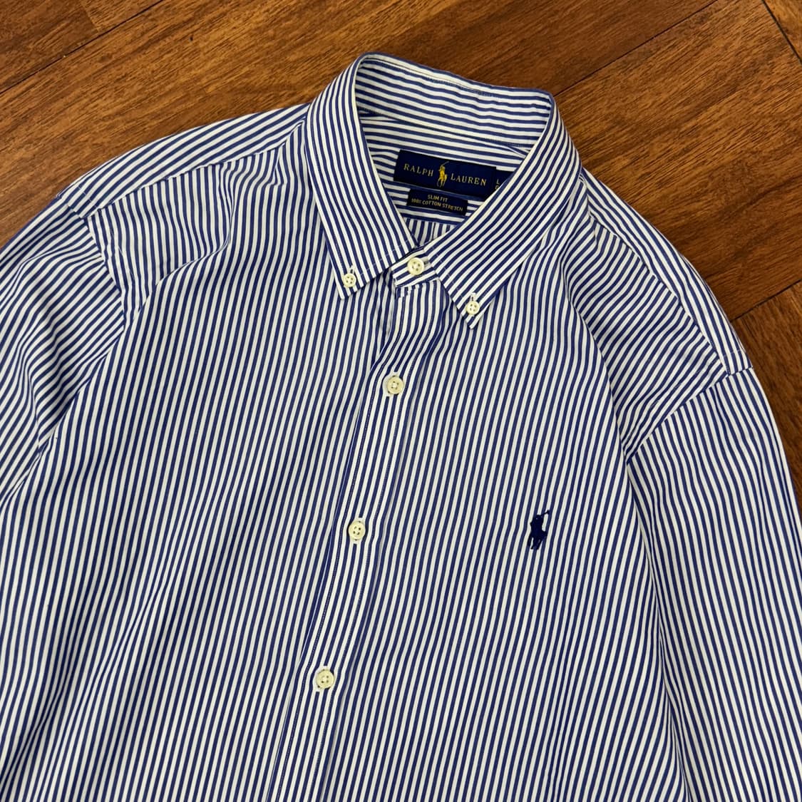 L  폴로 랄프로렌 슬림핏 스트라이프 남방 셔츠  상품이미지2