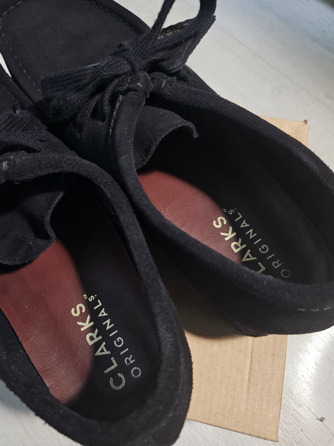 클락스 왈라비 블랙 스웨이드 UK8 (265mm) 상품이미지4