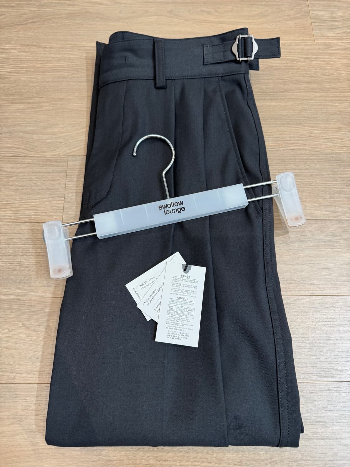 어나더 오피스 AW 산티아고 슬랙스 스탠다드 차콜 상품이미지5