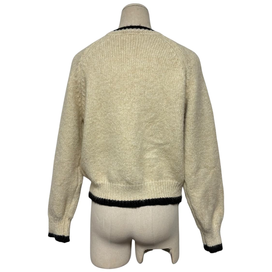 3796 베이지 꽃자수 폼폼 니트가디건 상품이미지3