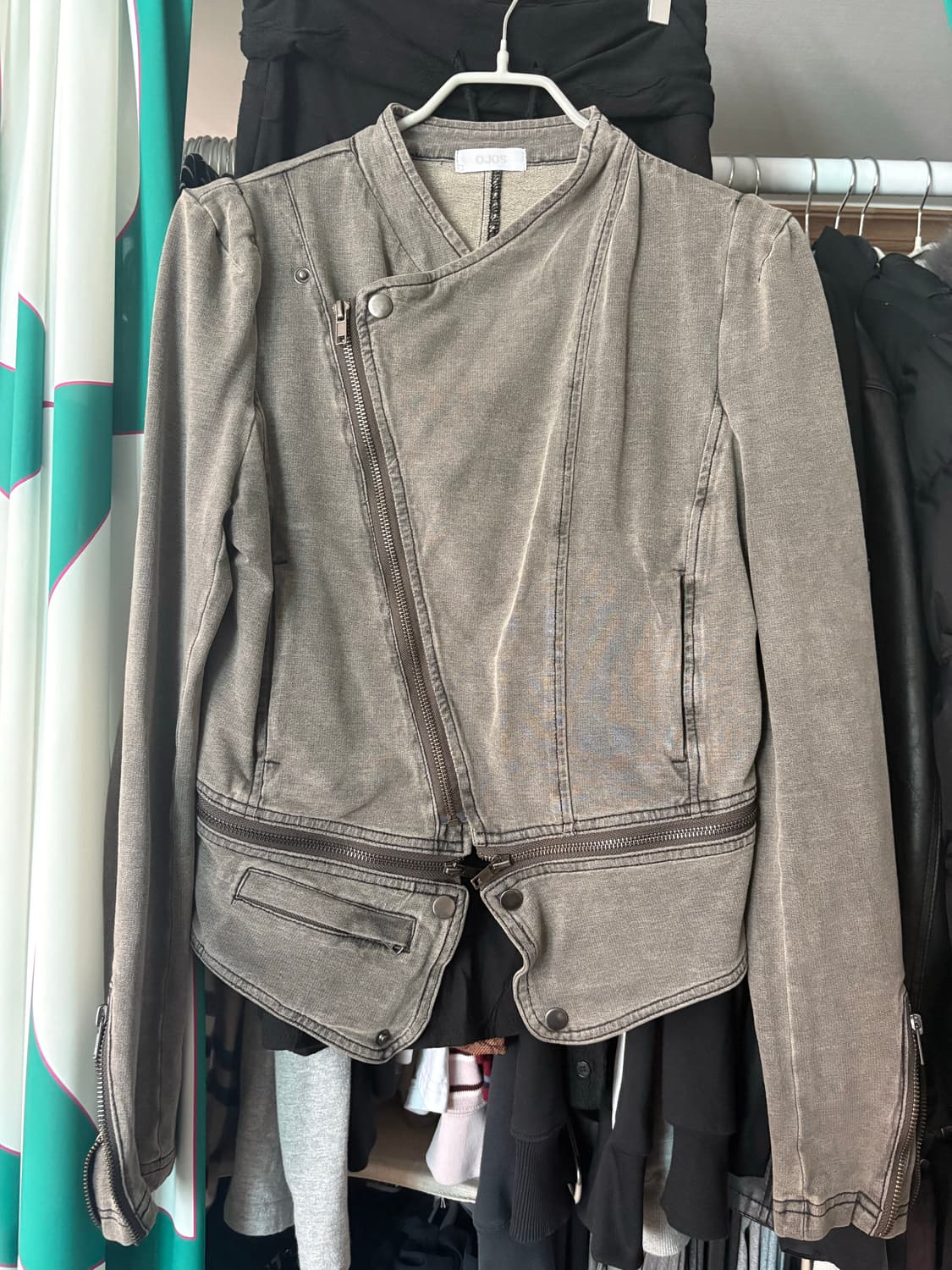 오호스 Detachable Span Denim Jacket Khaki 1 상품이미지7