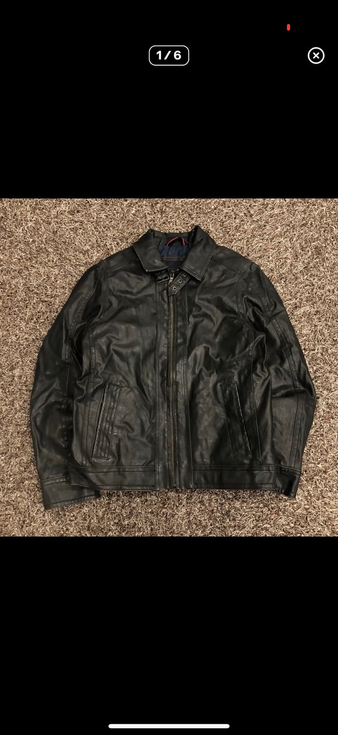 타미힐피거 빈티지 가죽레더자켓 상품이미지1