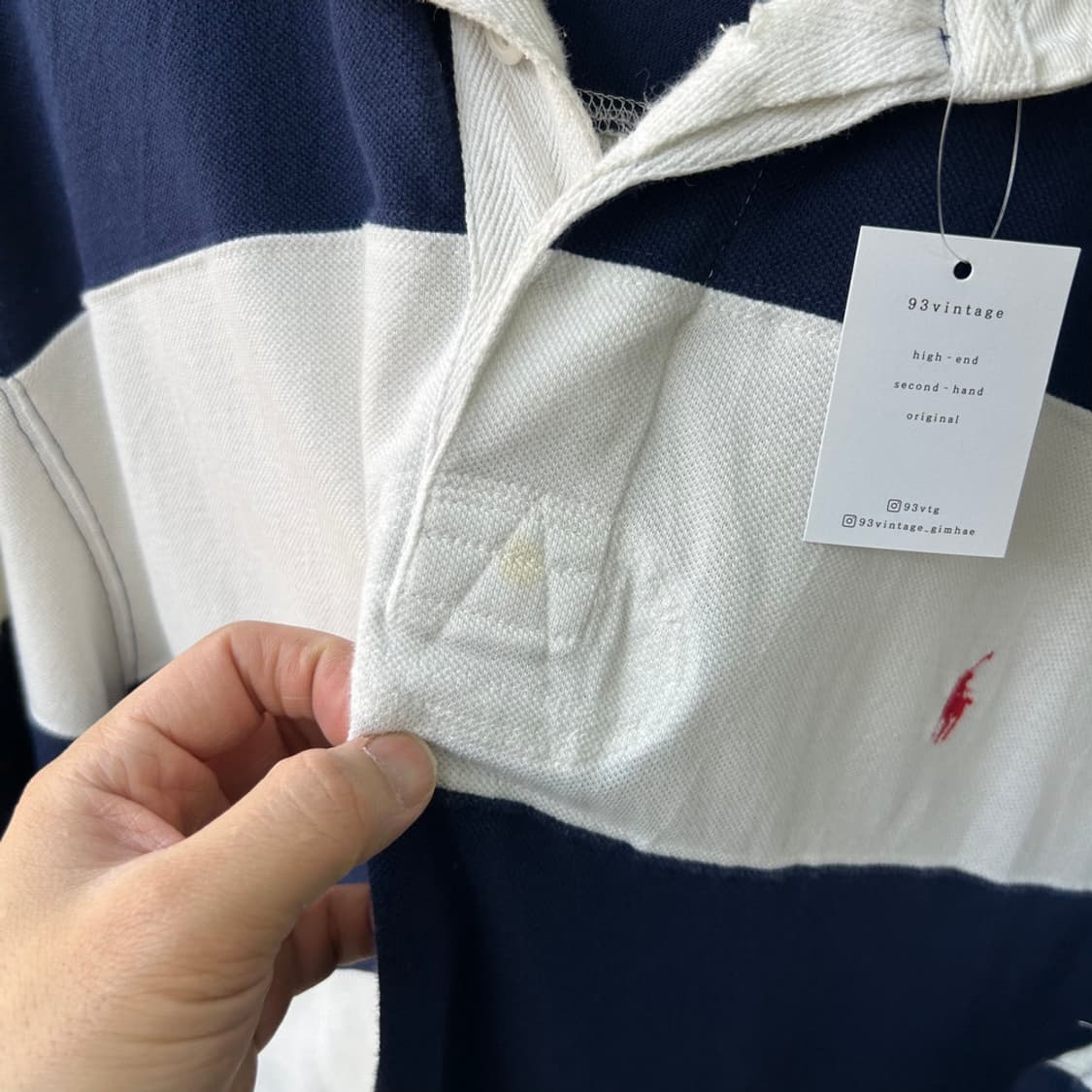 16499 - 폴로 랄프로렌 스트라이프 럭비티 상품이미지4