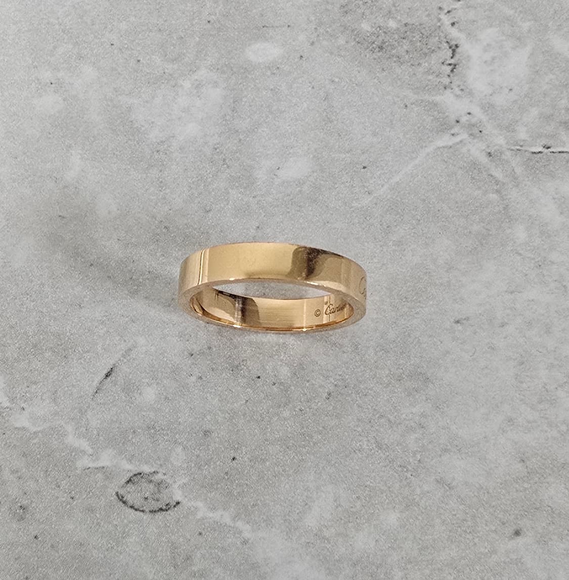 까르띠에 C 드 웨딩 링 반지 4mm 18k 핑크 골드 판매 상품이미지6