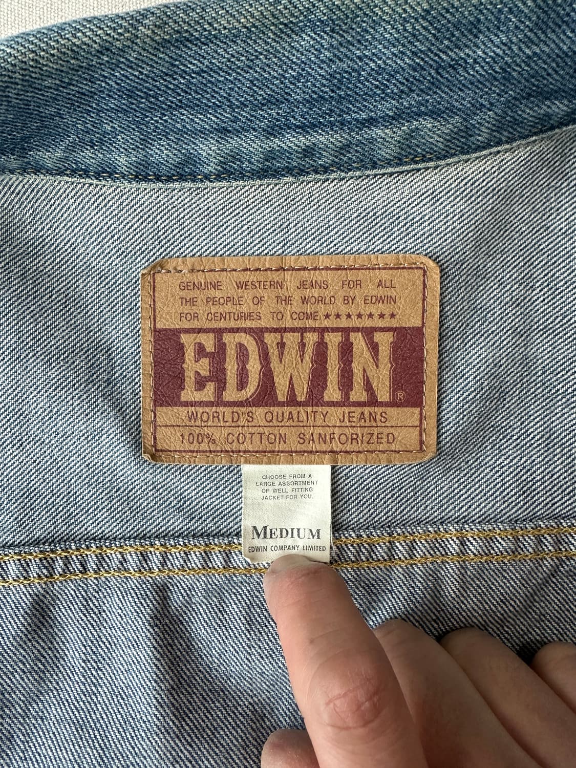 에드윈 재팬 데님자켓 3세대 일본제 M 상품이미지7