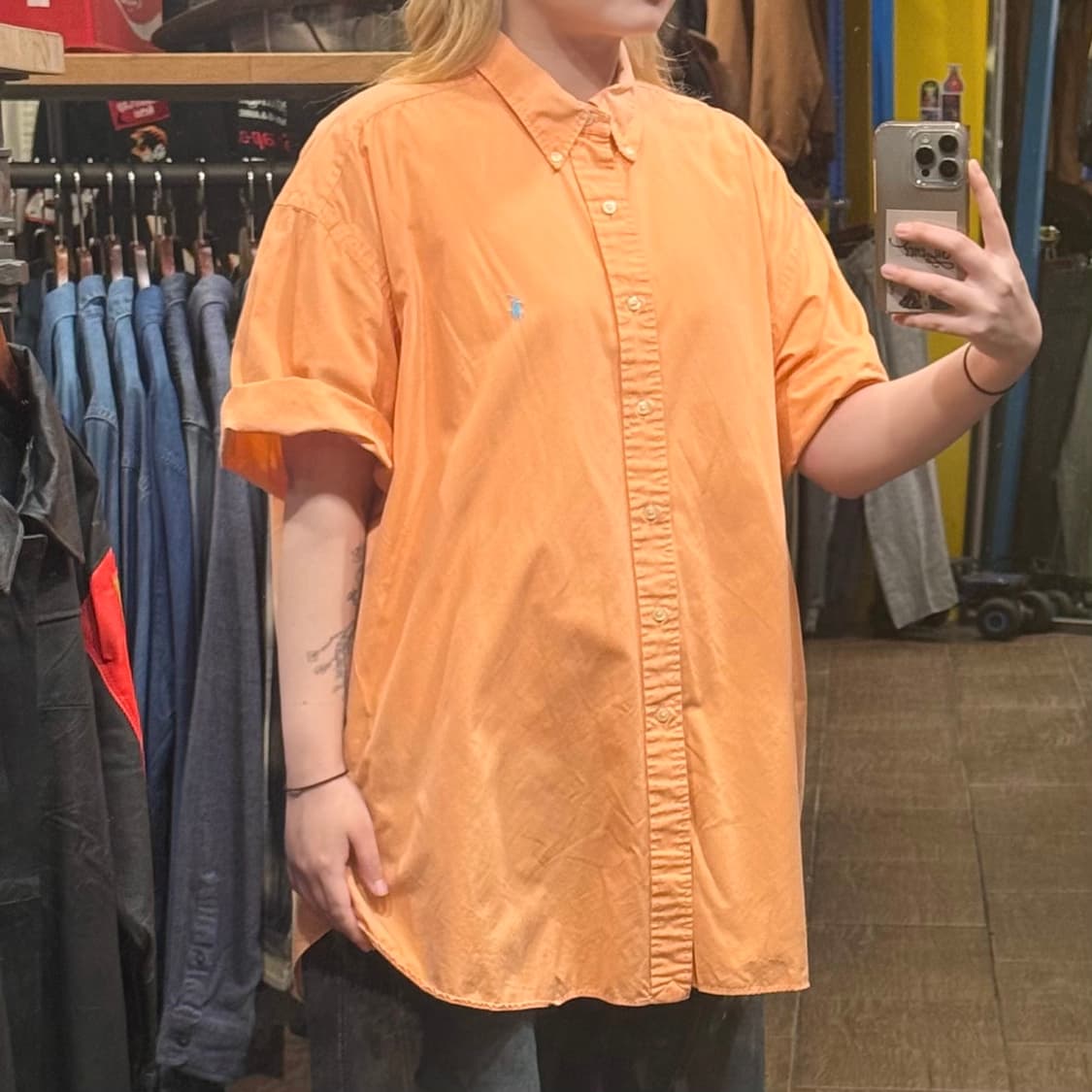 [HI] 폴로 랄프로렌 반팔셔츠 오렌지  상품이미지3