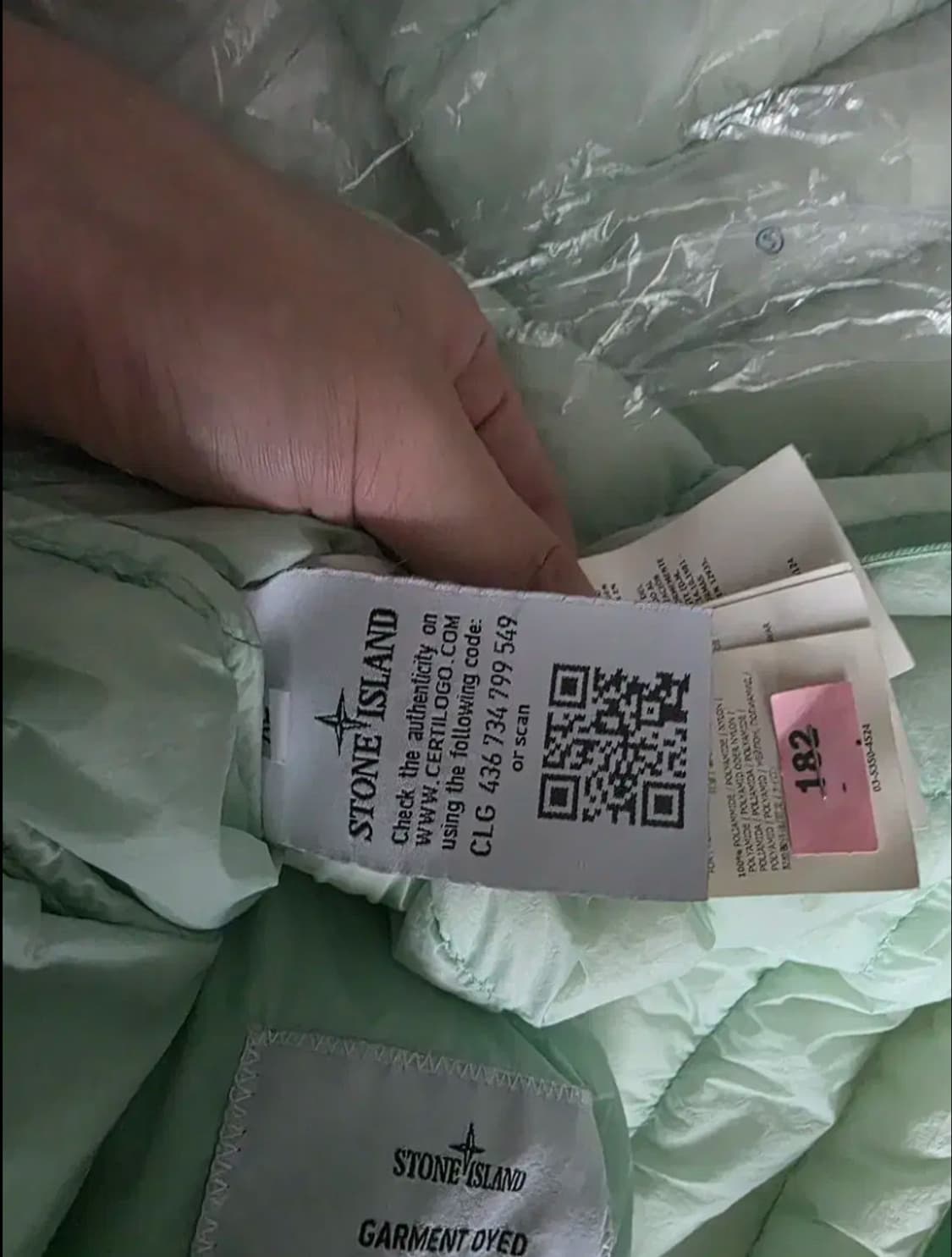 스톤아일랜드 경량패딩 XL 상태 최강 상품이미지3