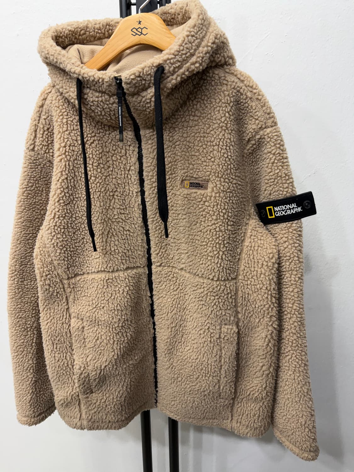 정품) 내셔널지오그래픽 뽀글이 후리스 자켓 M 상품이미지3