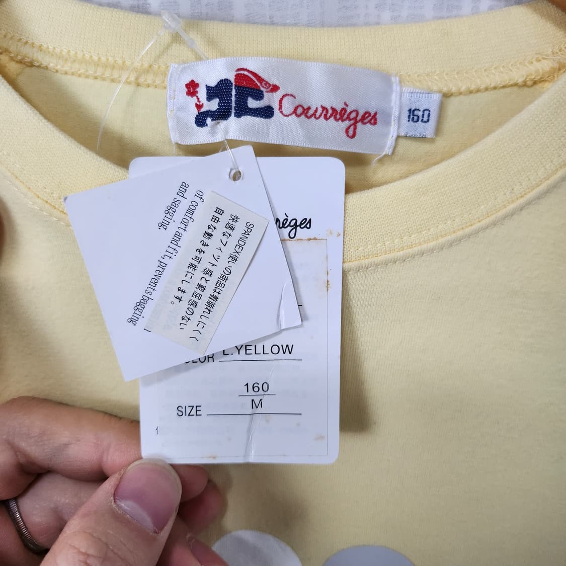 [미사용] 꾸레쥬 면 긴팔 티셔츠 [여 S] 상품이미지4