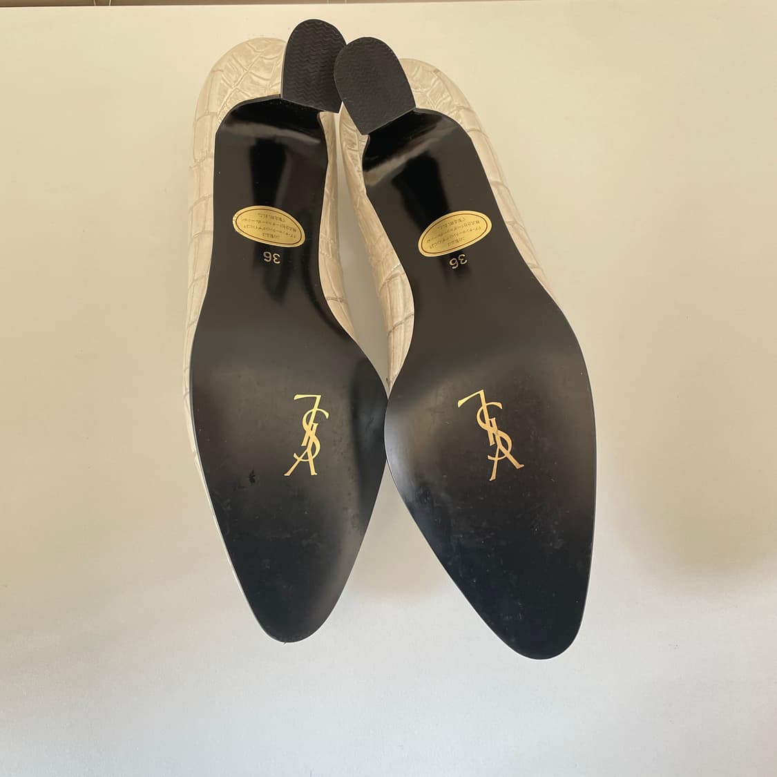 YSL 입생로랑 실버 펌프스 힐 36사이즈 상품이미지3