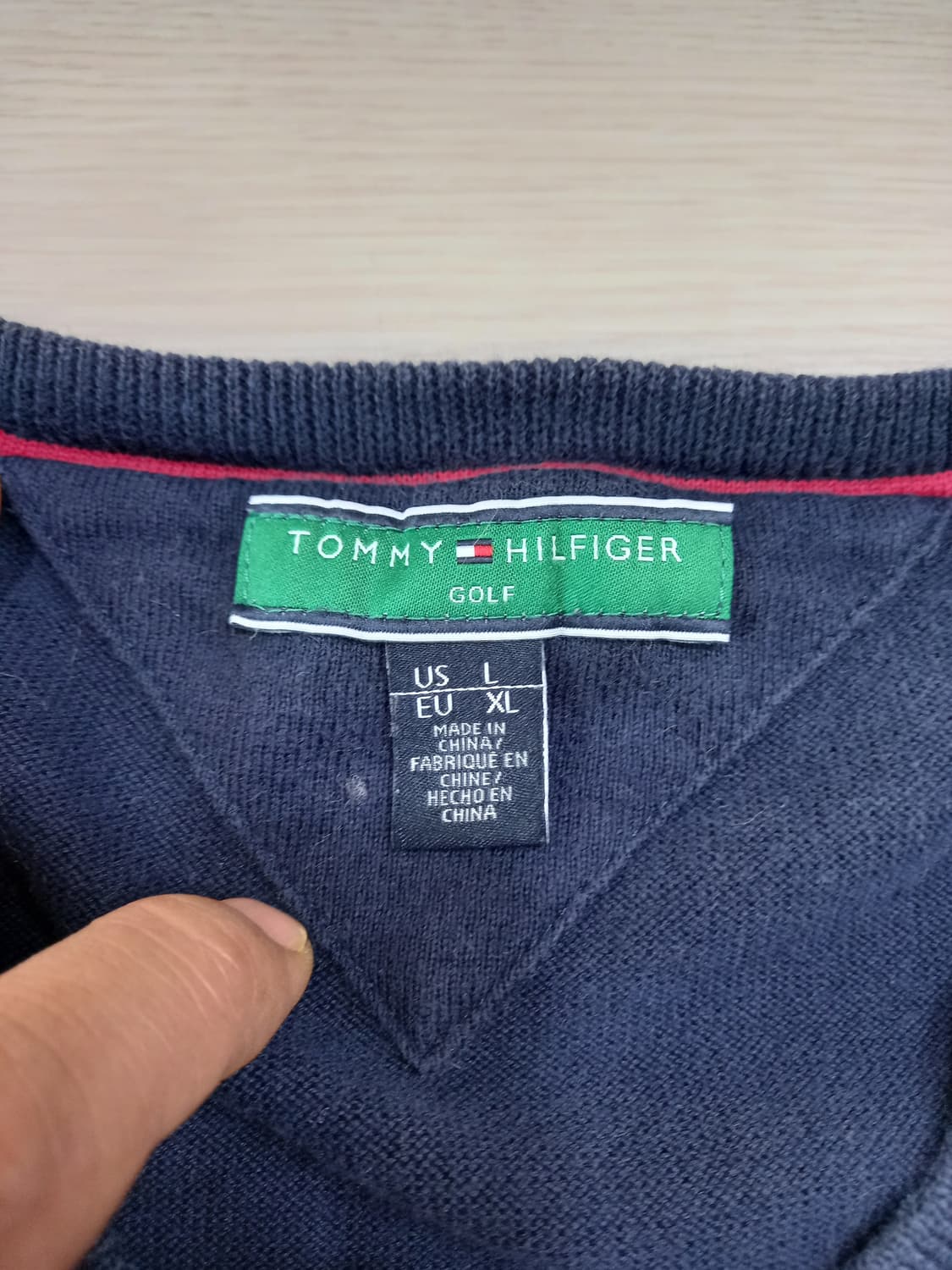 XL105 Tommy&Hilfiger GOLF 면 스웻셔츠 XL-456 상품이미지5