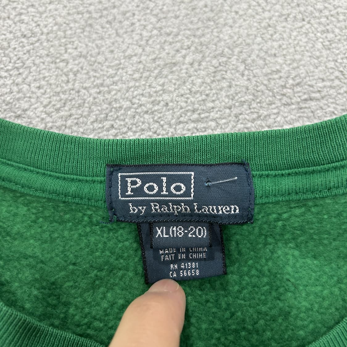 폴로 랄프로렌 그린 맨투맨 티셔츠 m 상품이미지2
