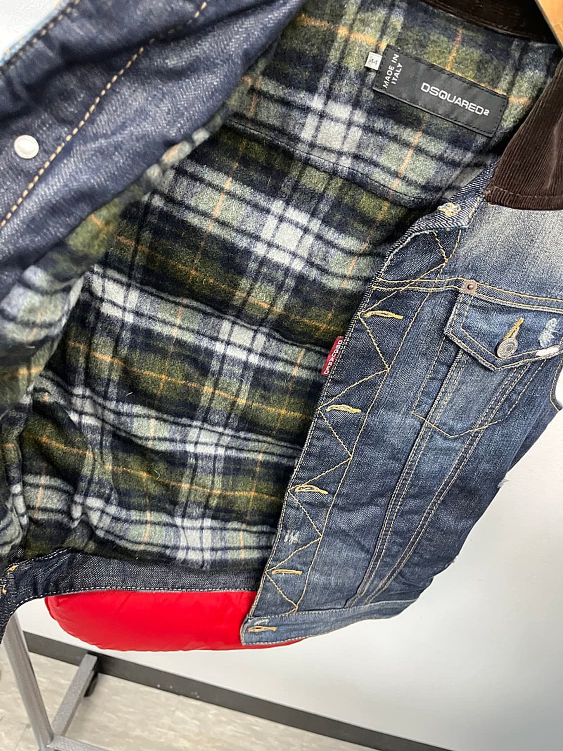 여) 디스퀘어드 데님 다운 베스트  상품이미지10