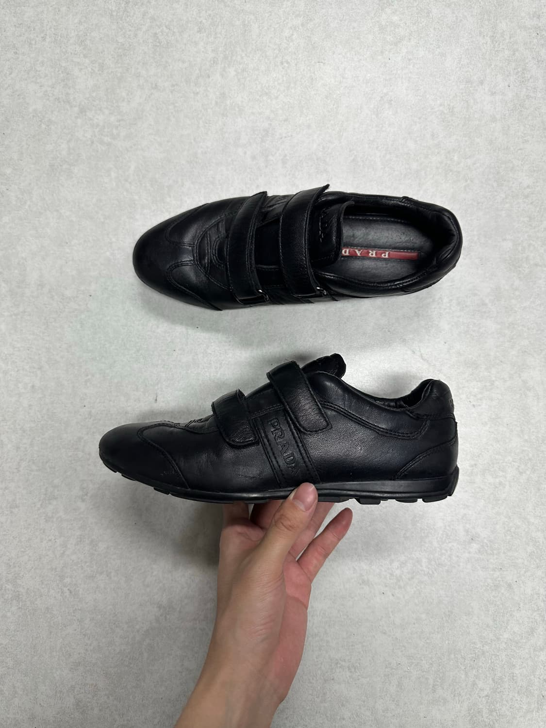 프라다 스포츠 레더 벨크로 상품이미지1