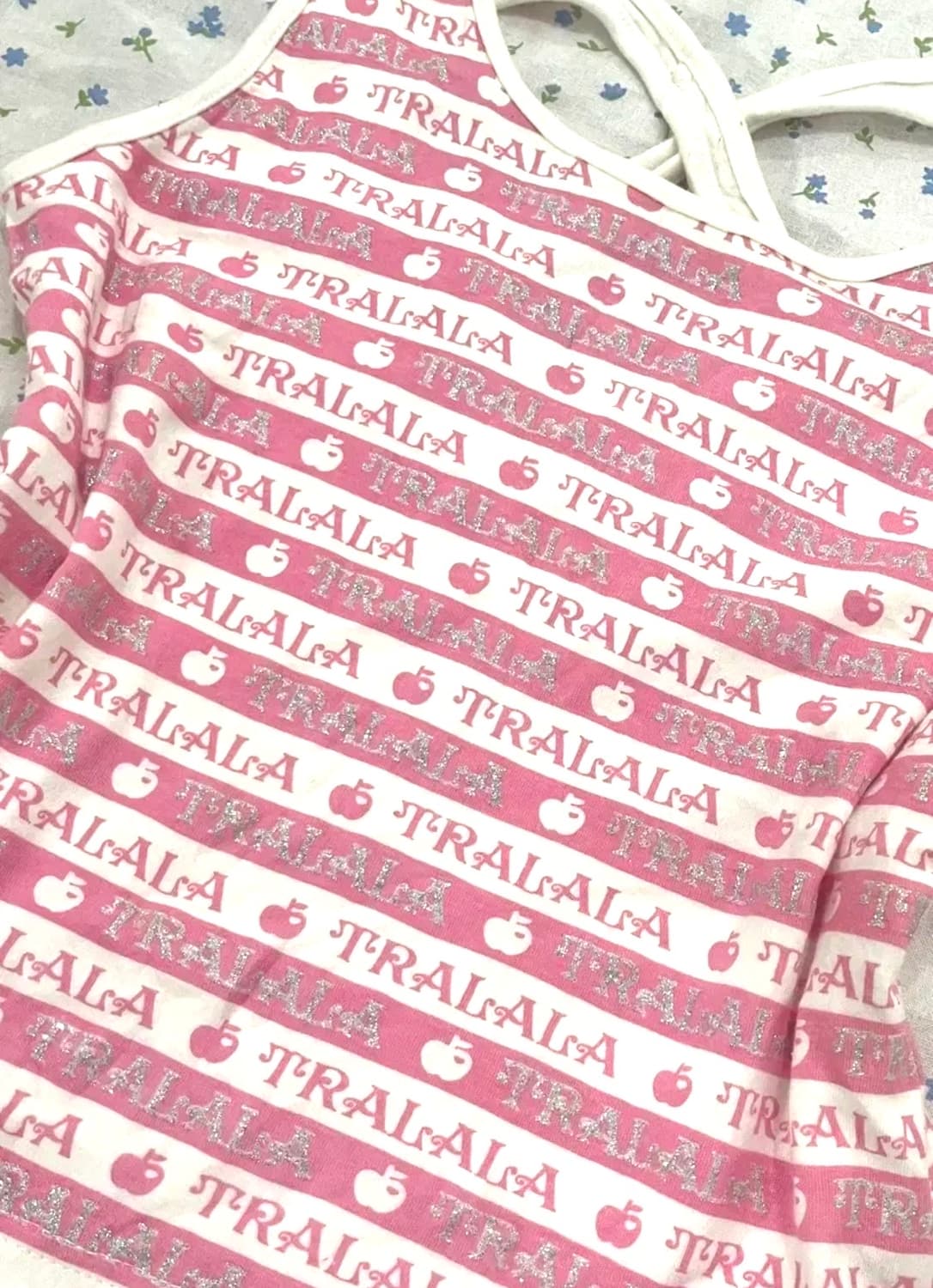 Tralala트랄라라 실버 글리터 히메갸루 헤이세이 흰핑 나시 슬리브리스 상품이미지2