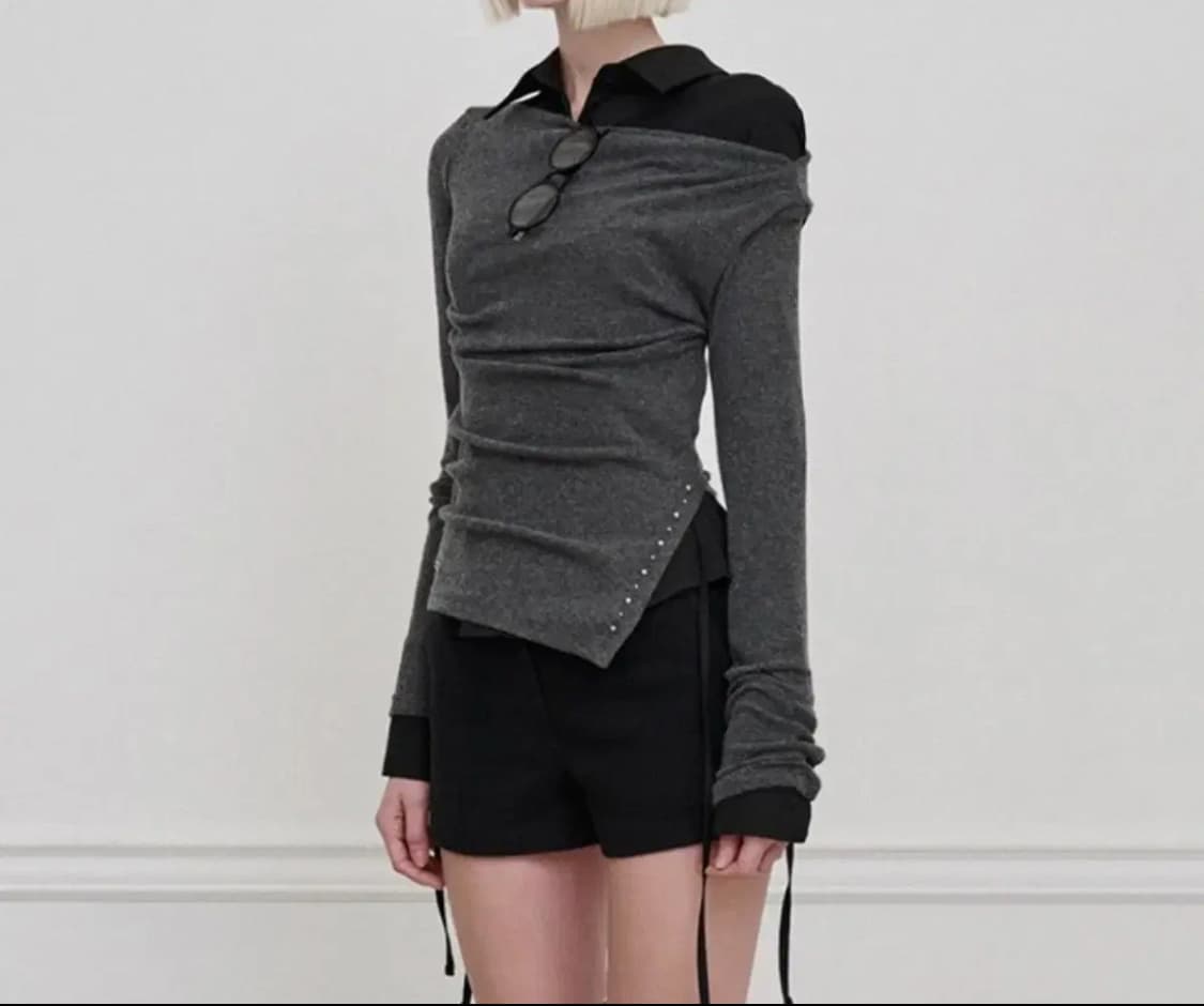 이네기 오프숄더 Giselle Studded Top 상품이미지1