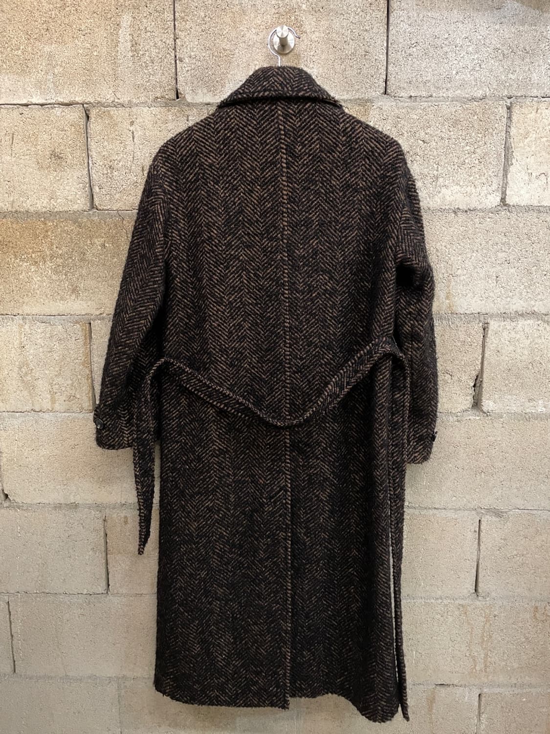 앤아더스토리즈 해링본 모헤어 코트 상품이미지5