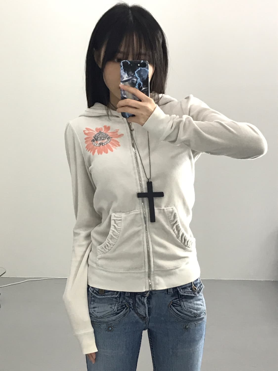  Juicy Couture Y2k Graphic Velour Hoodie 상품이미지2