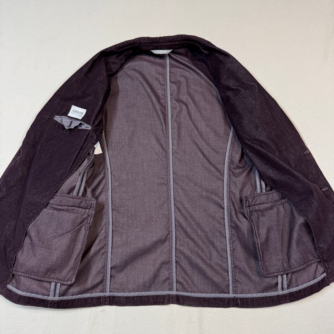 M) 아르마니 꼴레지오니 다크 퍼플 블레이저 자켓 상품이미지4