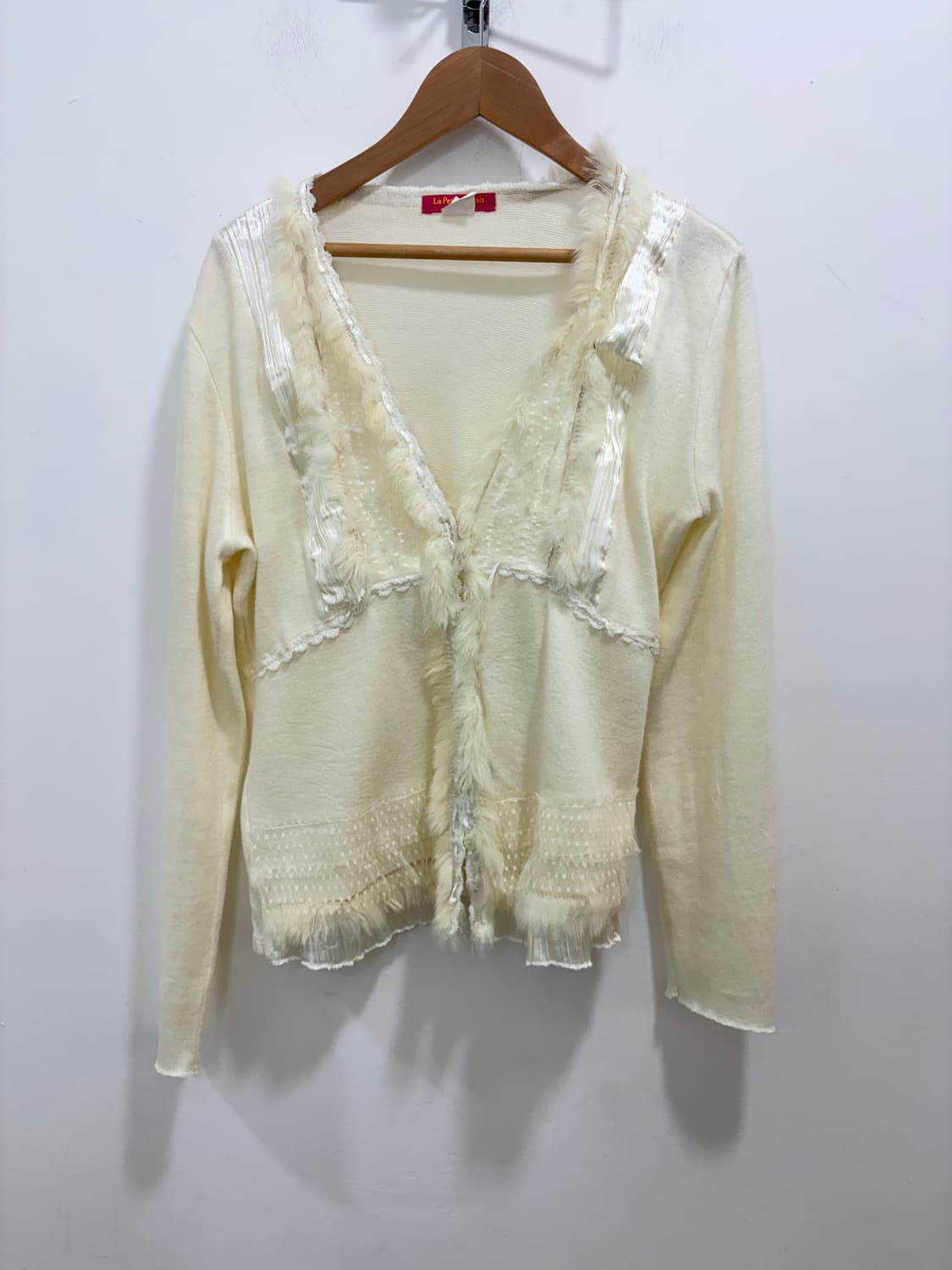 La Petite Marais 퍼 레이스 모리걸 니트 가디건 상품이미지4