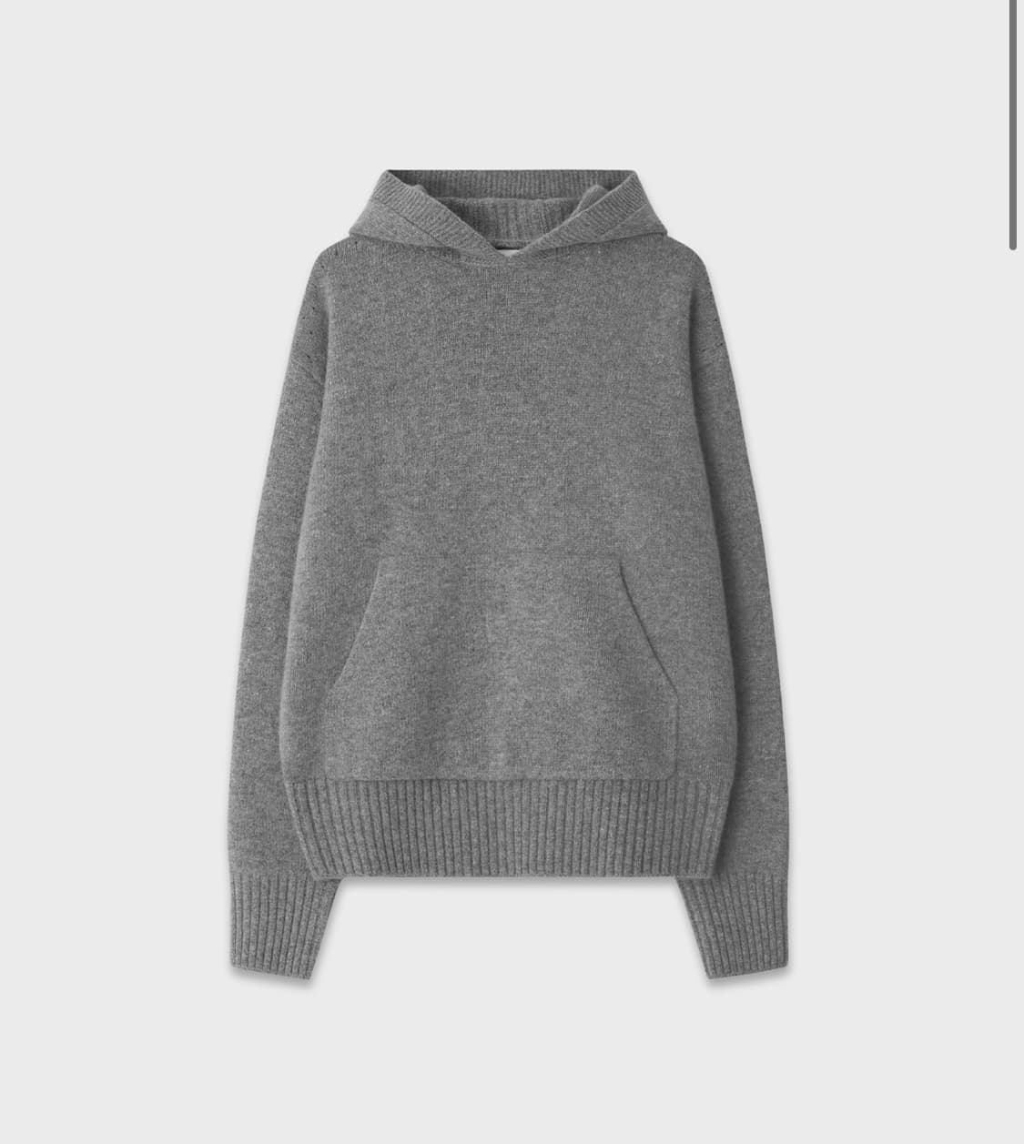 (M) 처칠롬퍼 캐시미어 후드 니트 그레이 상품이미지1