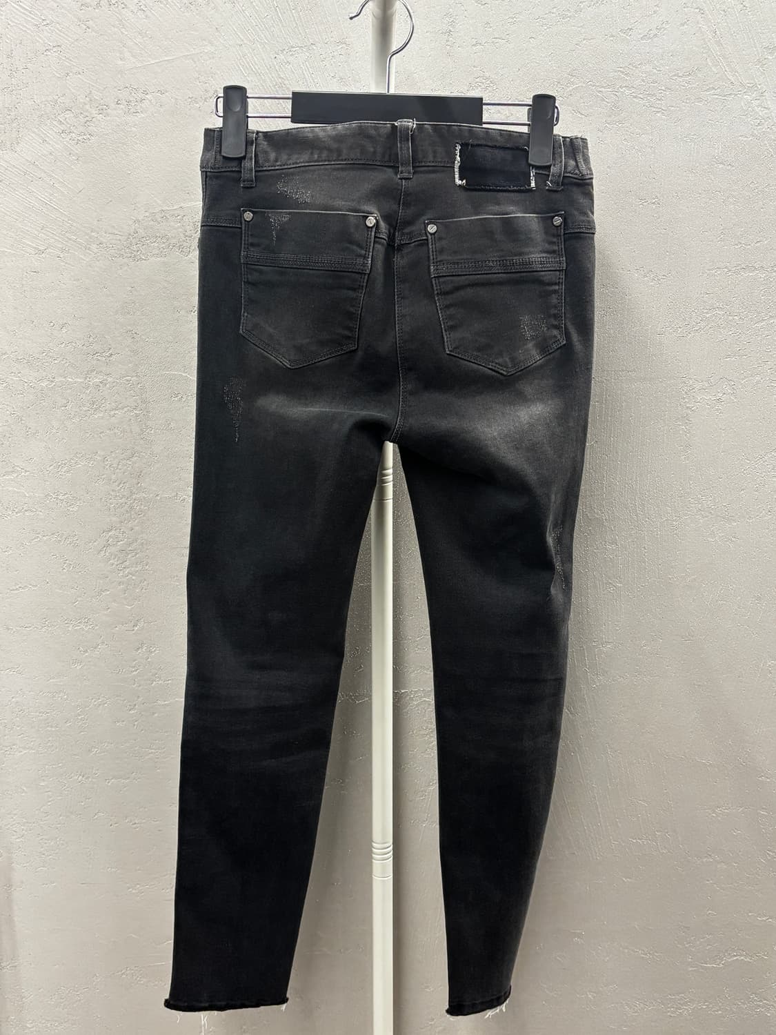 오브제 아카이브 흑청 데미지 청바지 사이즈 1 상품이미지5