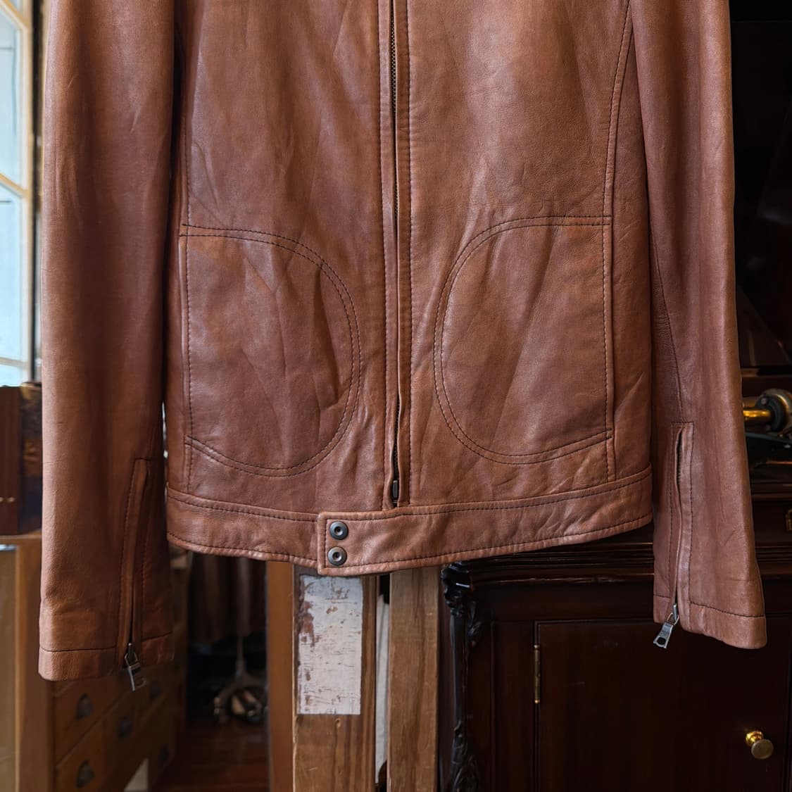 빔즈보이 램스킨 레더 자켓 상품이미지3