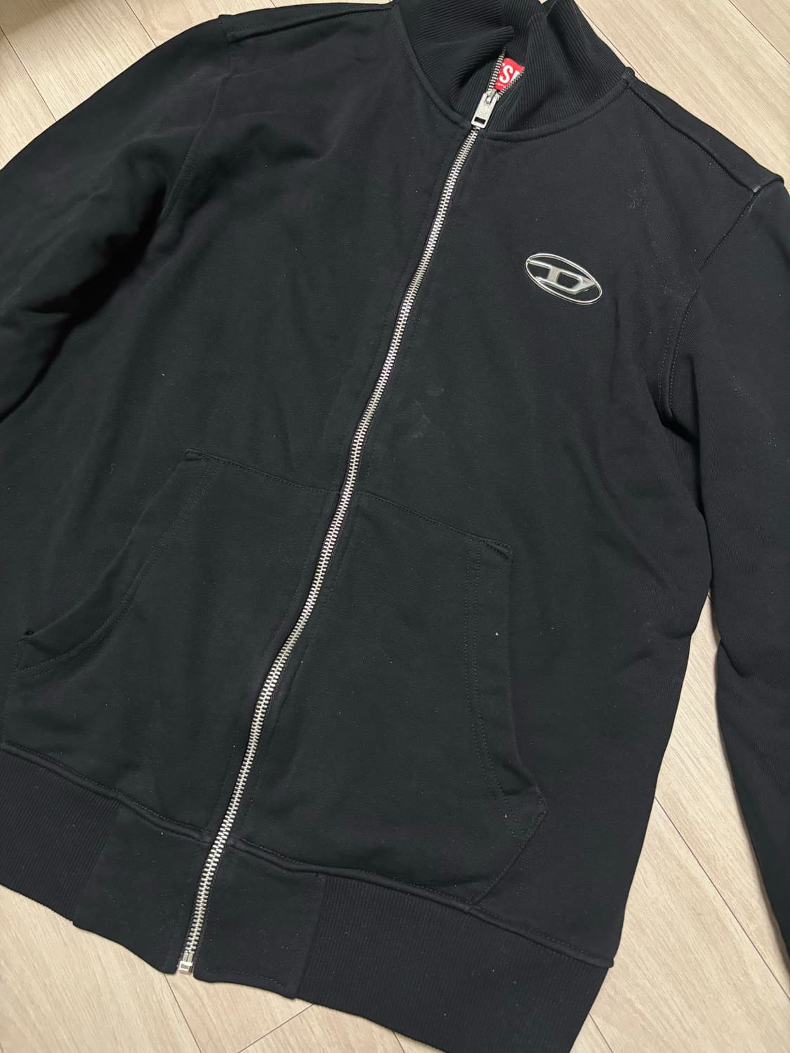 디젤 S-지니-집-Od 집업 스웨트셔츠 블랙 s사이즈 상품이미지1