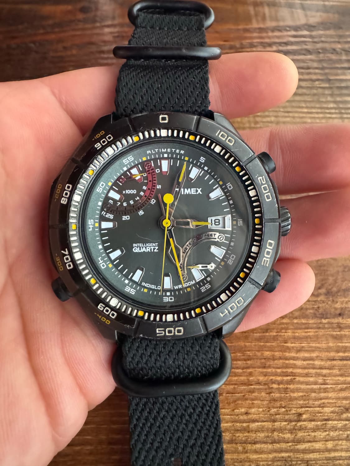 타이맥스 인디글로 쿼츠 고도계 시계 상품이미지4