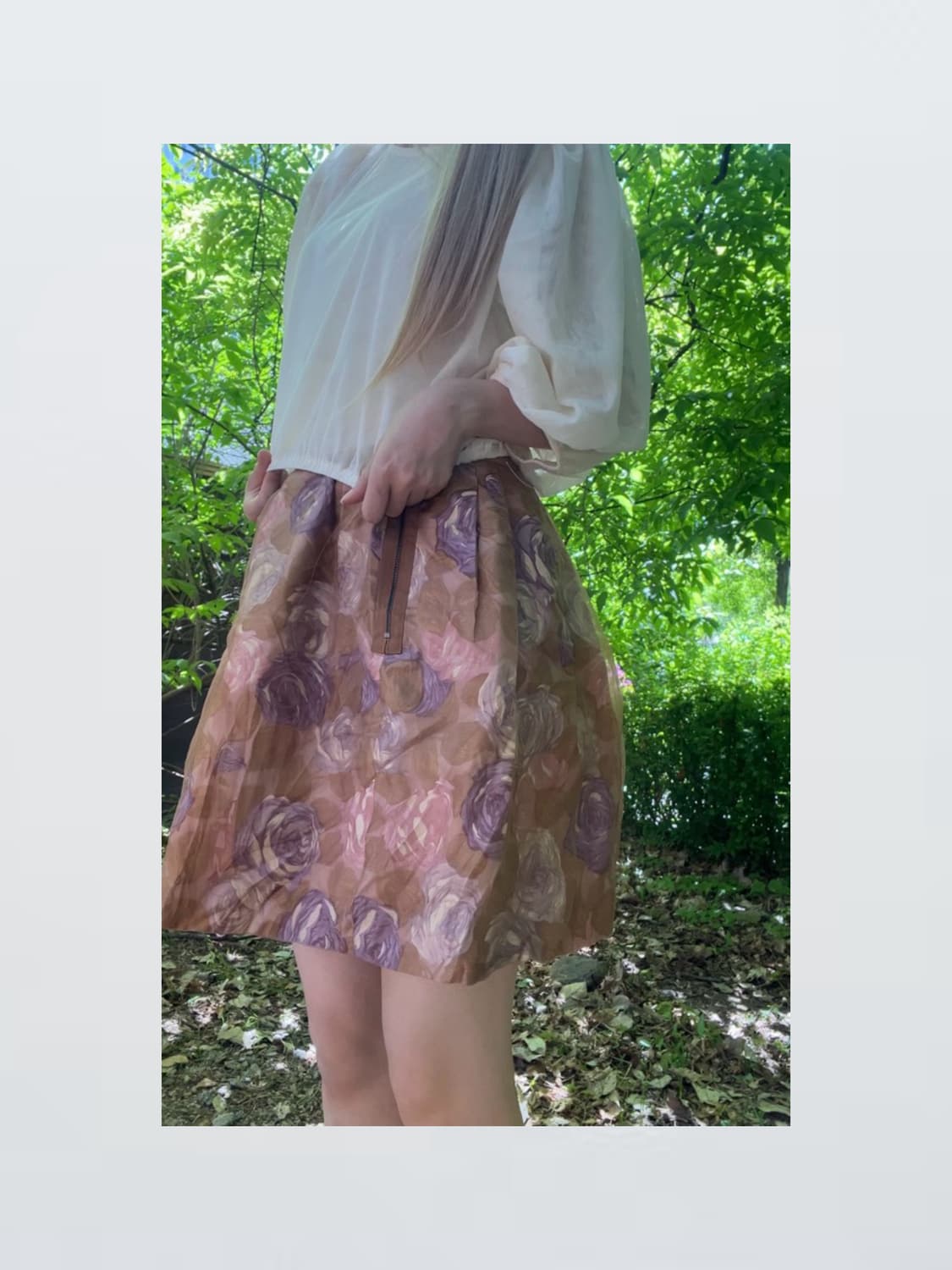 Vintage Rose Skirt 빈티지 로즈 스커트 상품이미지5
