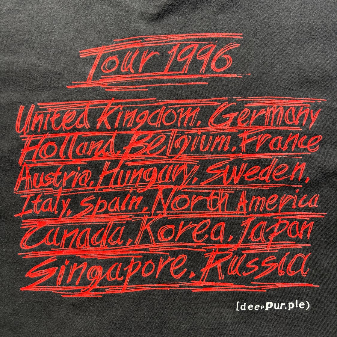 90s 빈티지 딥퍼플 밴드 티셔츠 상품이미지5