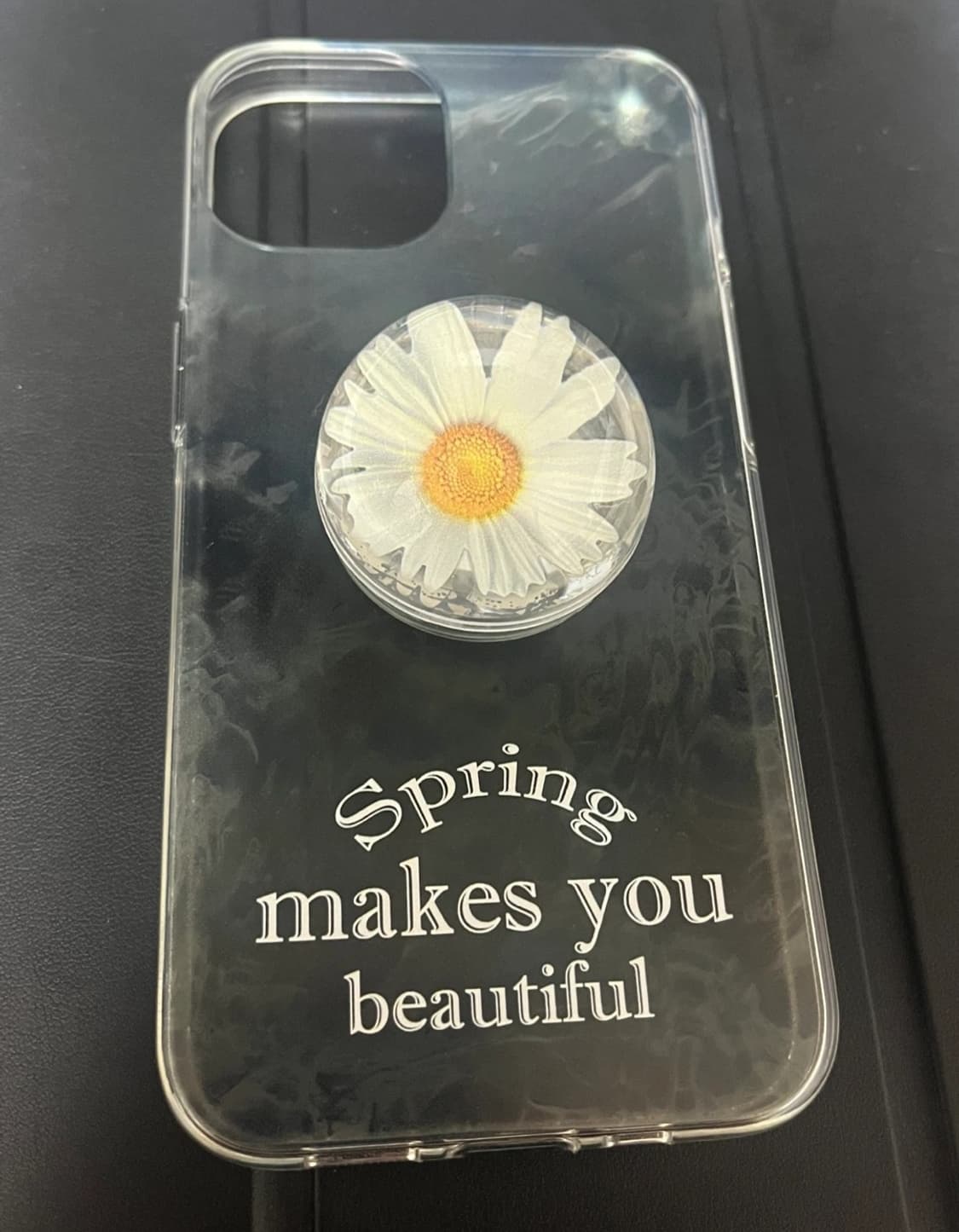 새상품) 아이폰 13 투명 데이지 그립톡 폰케이스 상품이미지1