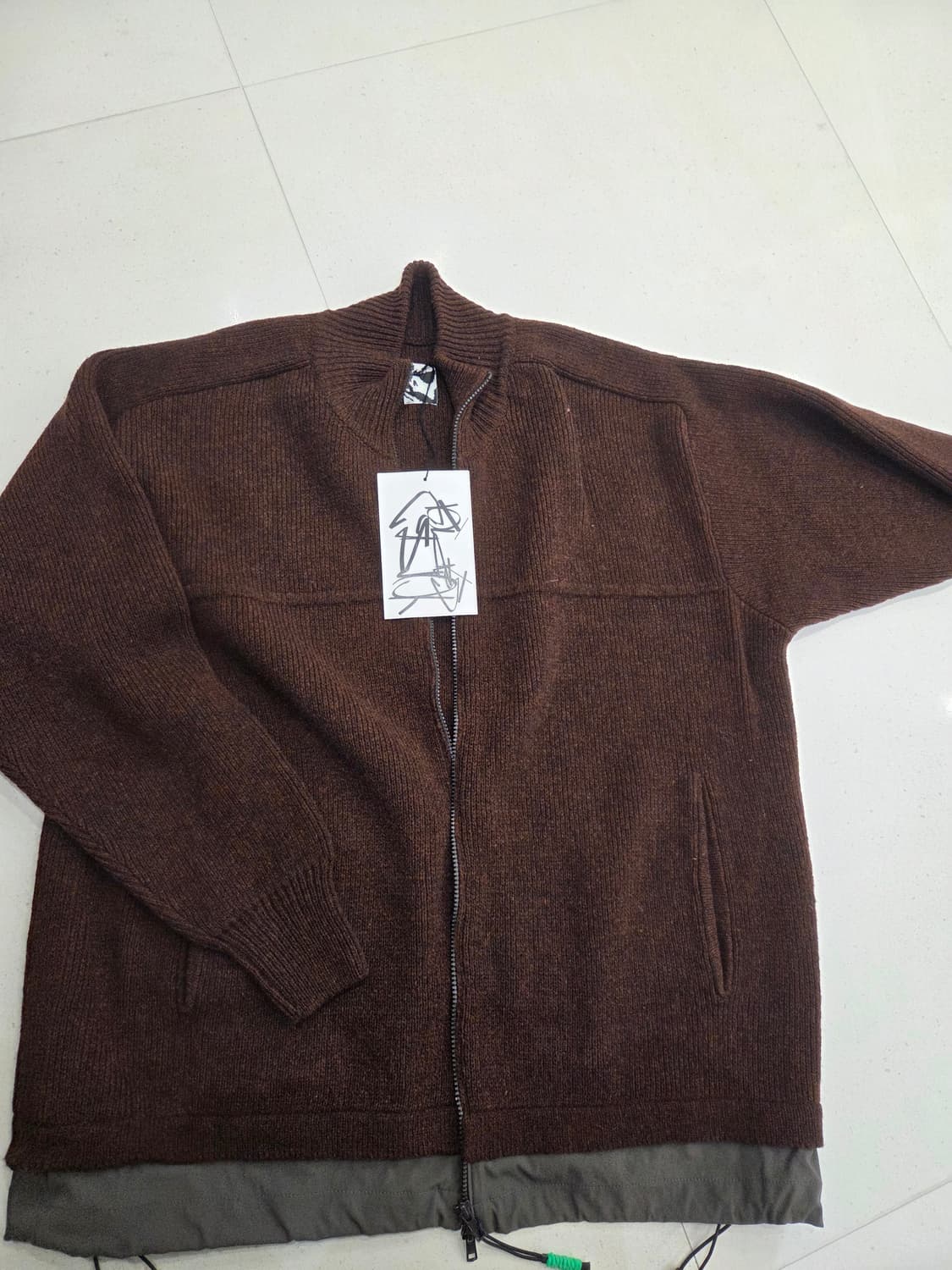 gr10k 스웨터 니트짚업  XL 사이즈 새상품 상품이미지1