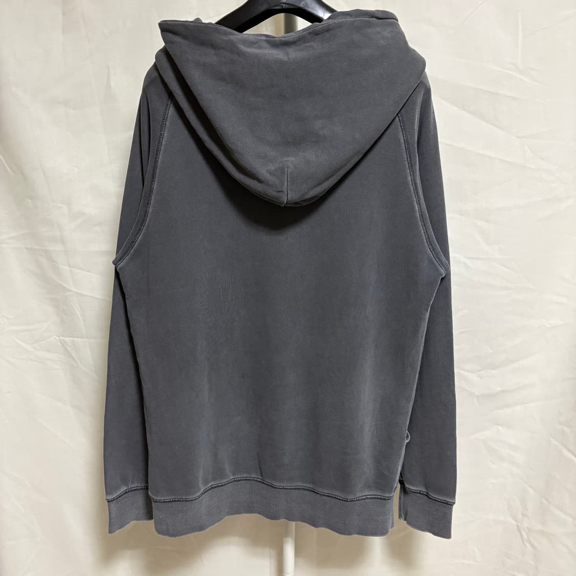 고슬로우카라반 빅후드 콘초 피그먼트 후드티 / 차콜, 3 상품이미지7