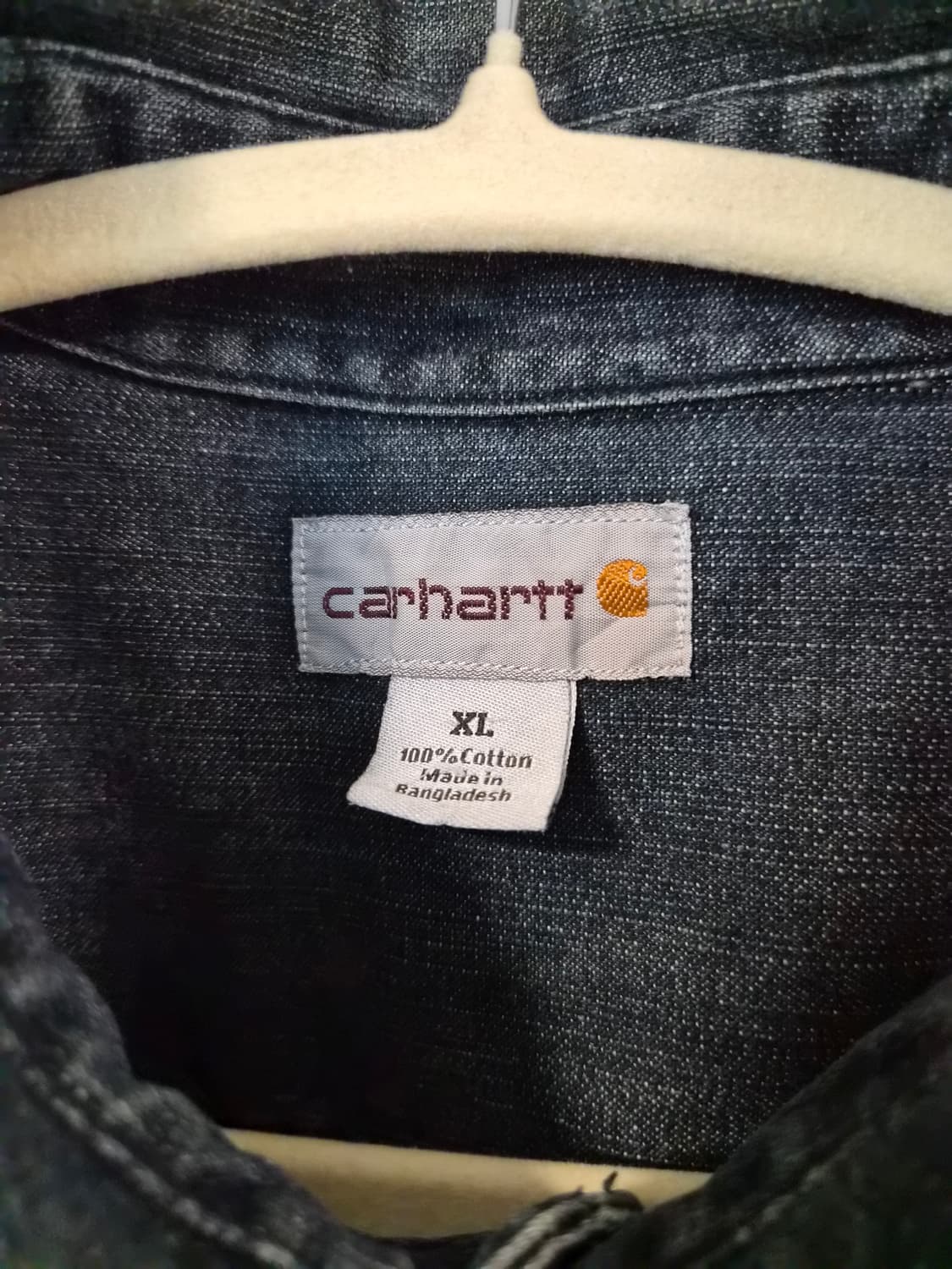 칼하트 헤비코튼 데님 워크셔츠 XL (상태 최상) 상품이미지3