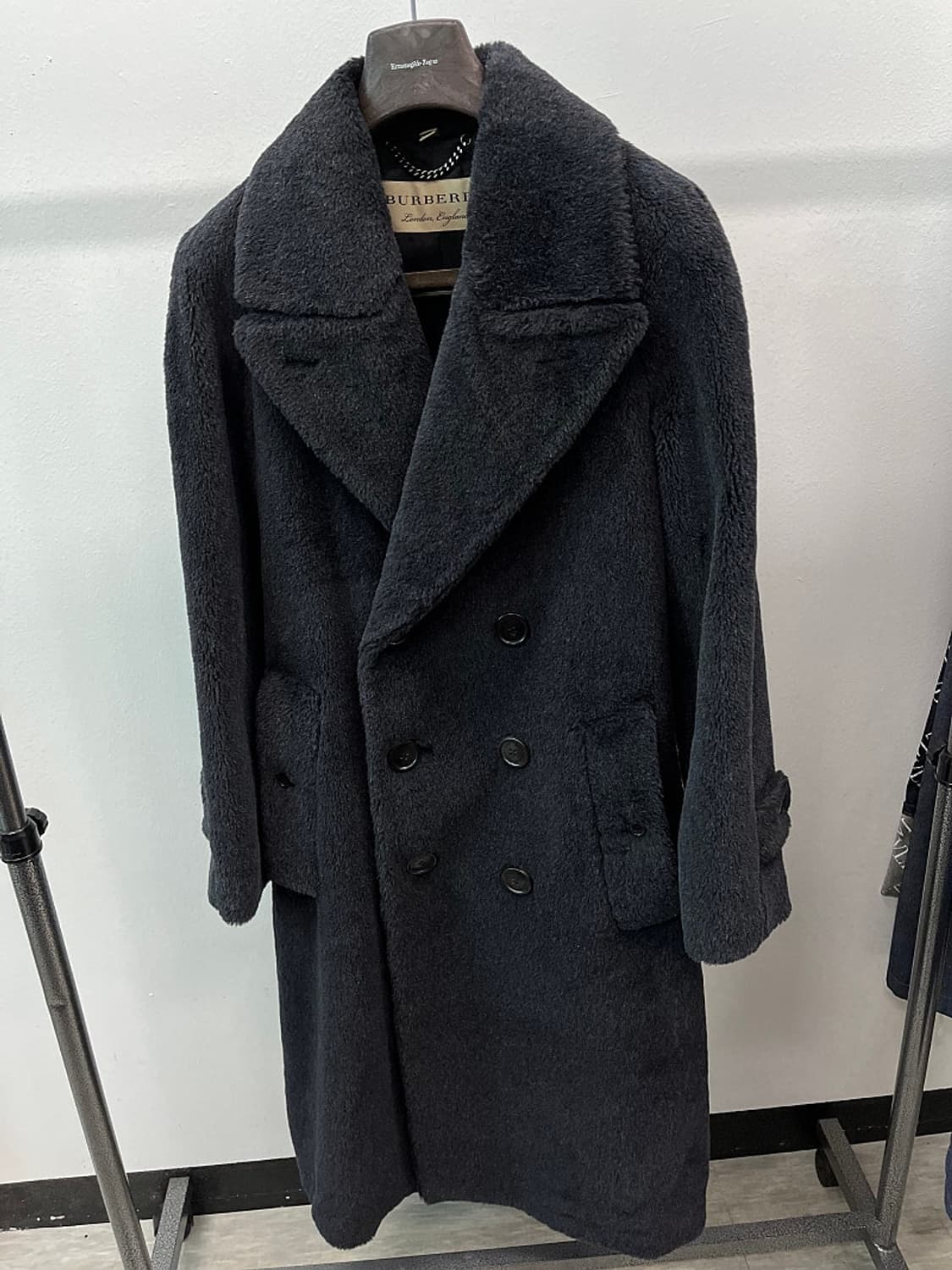 95-100) 버버리 알파카 테디베어 코트 상품이미지1