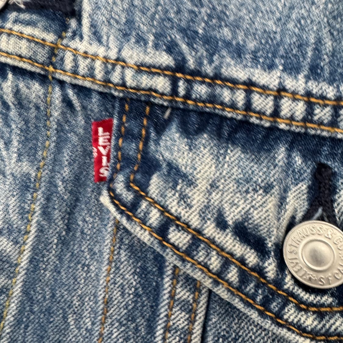 L 리바이스 프리미엄 빅E 워싱 데님 청 자켓  상품이미지4