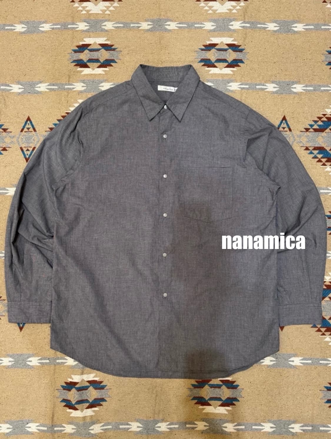 [M][100] 나나미카 윈드 셔츠 그레이 상품이미지1
