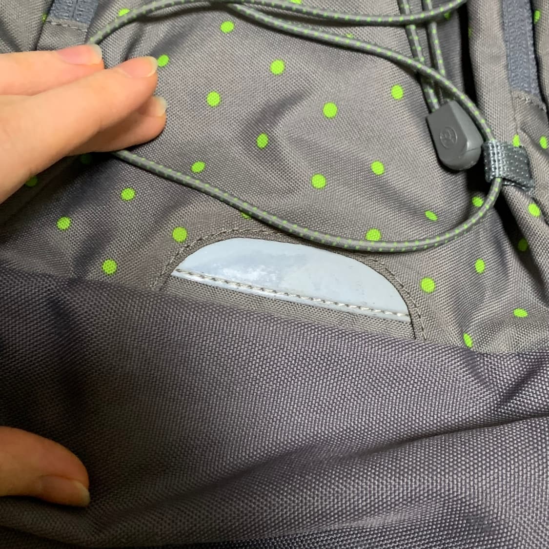 콜맨 초록 도트 백팩 | 가방 일본 빈티지 하구미 모리걸 카메 마루 상품이미지3