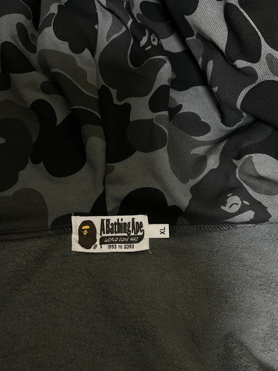 베이프 그레이 후드집업 / XL 상품이미지5