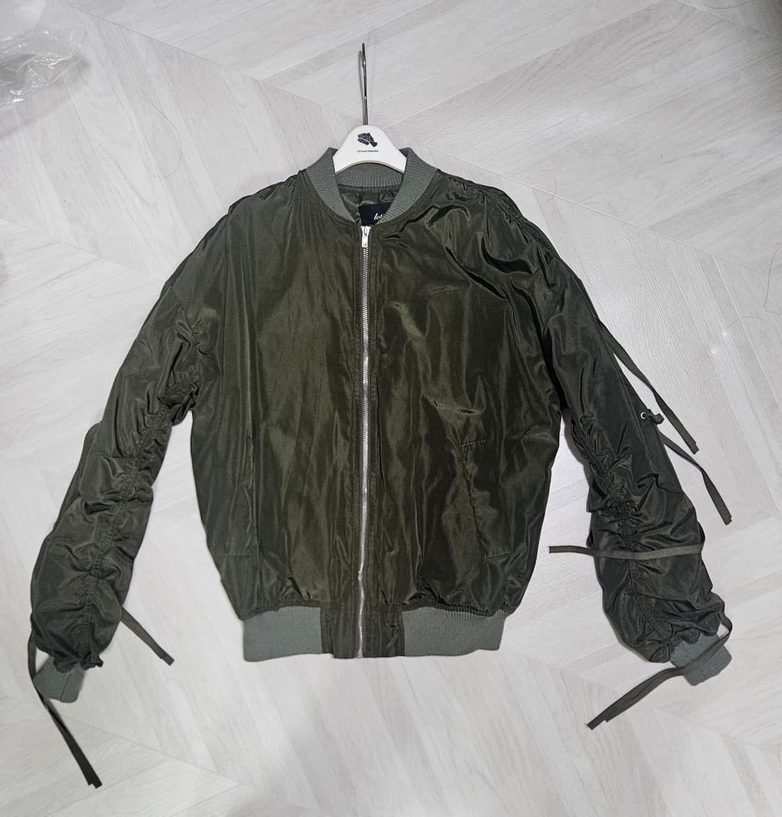 빈티지 카키 셔링 항공점퍼 상품이미지1