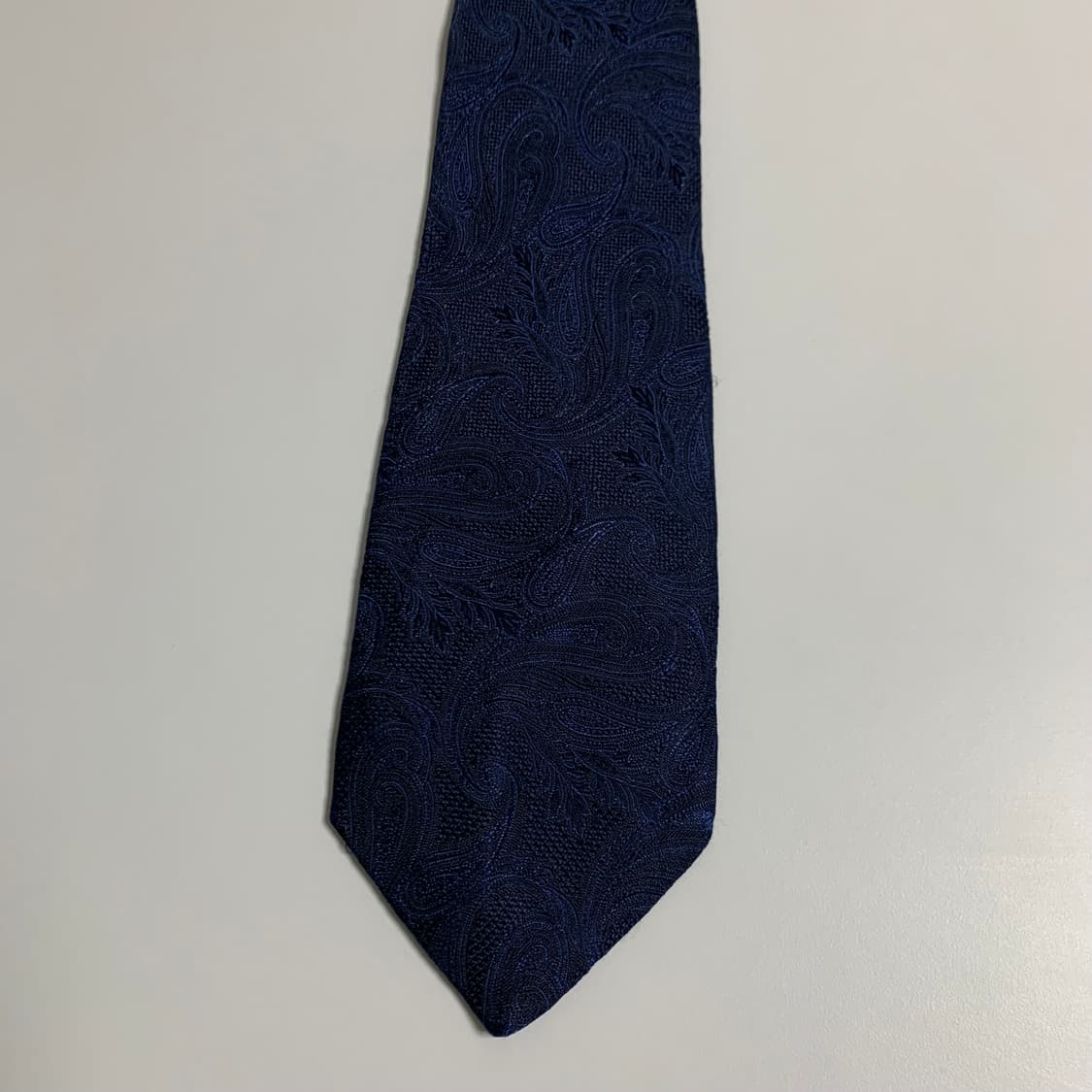 폴스튜어트 페이즐리 명품넥타이 100실크 네이비컬러 클래식정장 상품이미지9