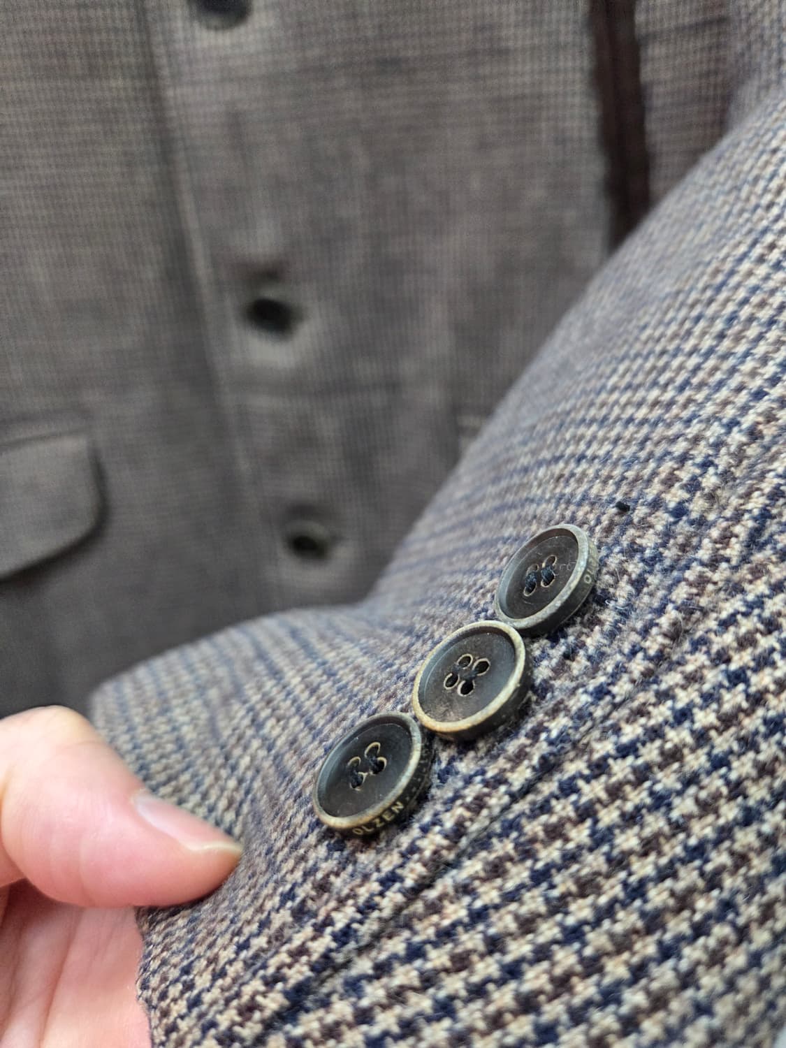 올젠 테라노바 울 체크 자켓 상품이미지4