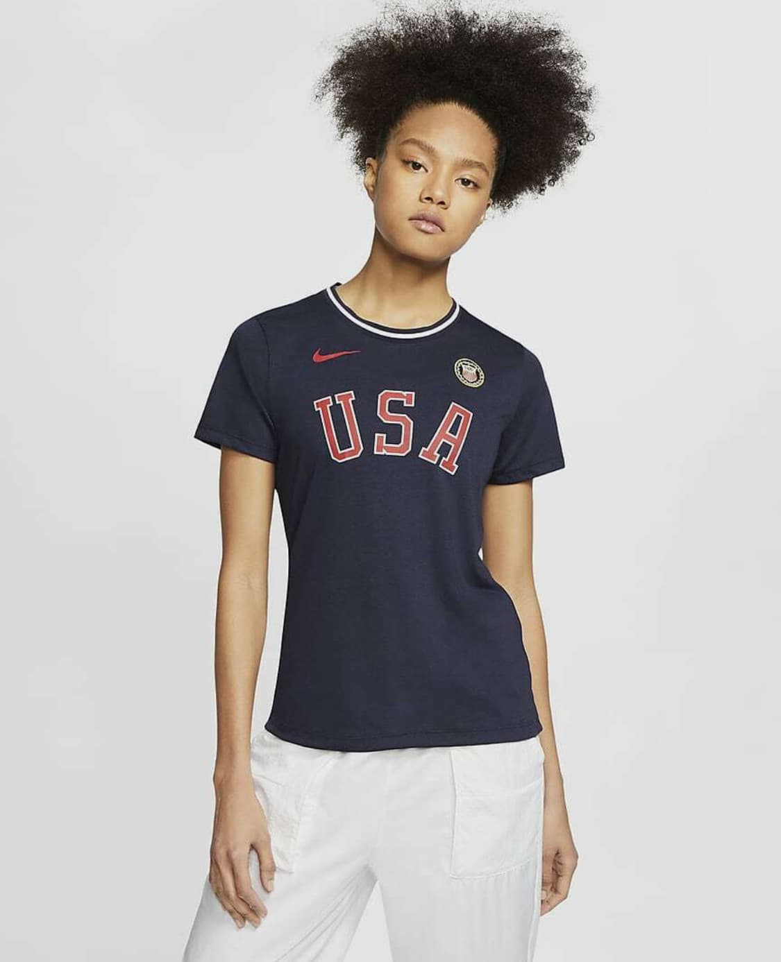 나이키 팀USA 올림픽 반팔티 네이비 여성용 L 상품이미지7