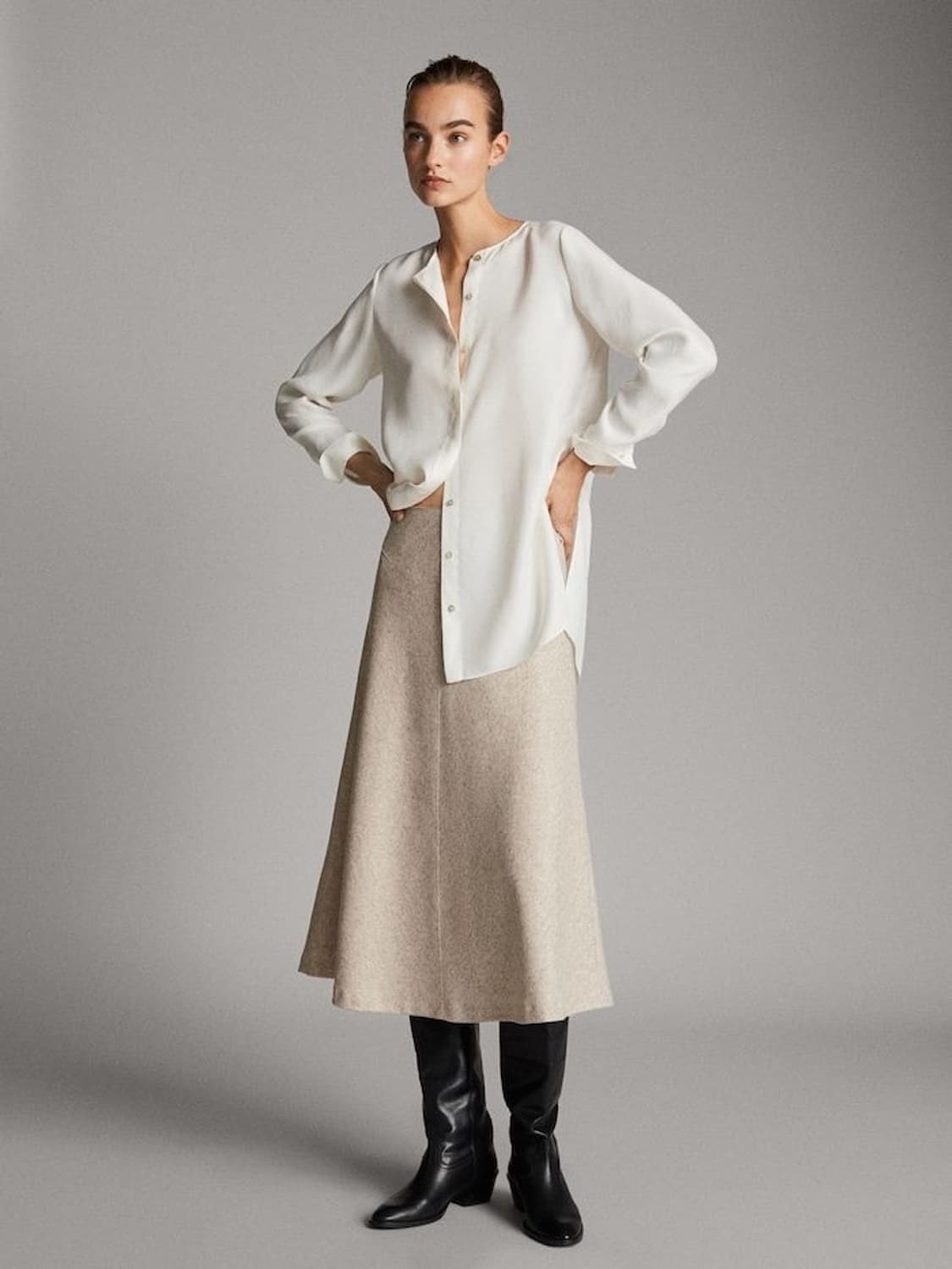 마시모두띠 울 스커트 상품이미지1