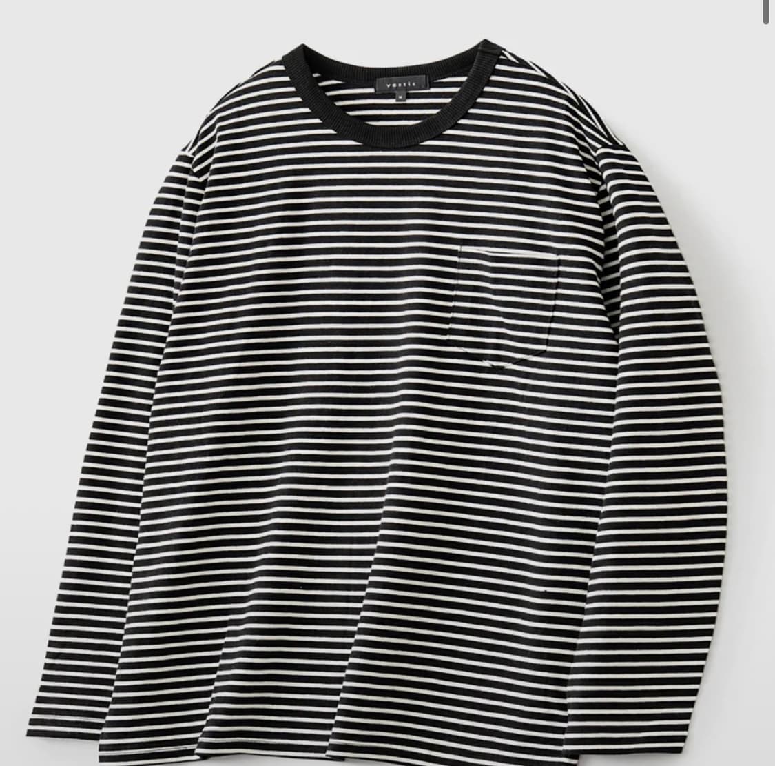 바스틱 스트라이프 포켓 롱슬리브 상품이미지1