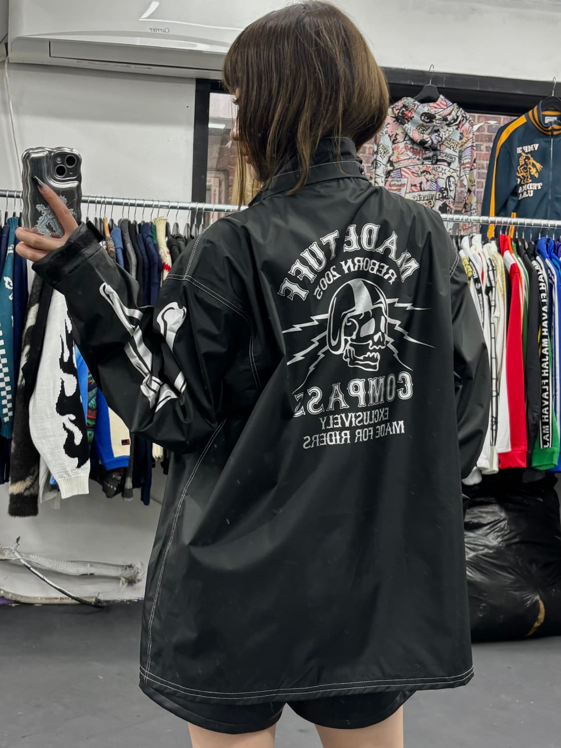 VTG Made Tuff 스컬 바람막이 상품이미지1