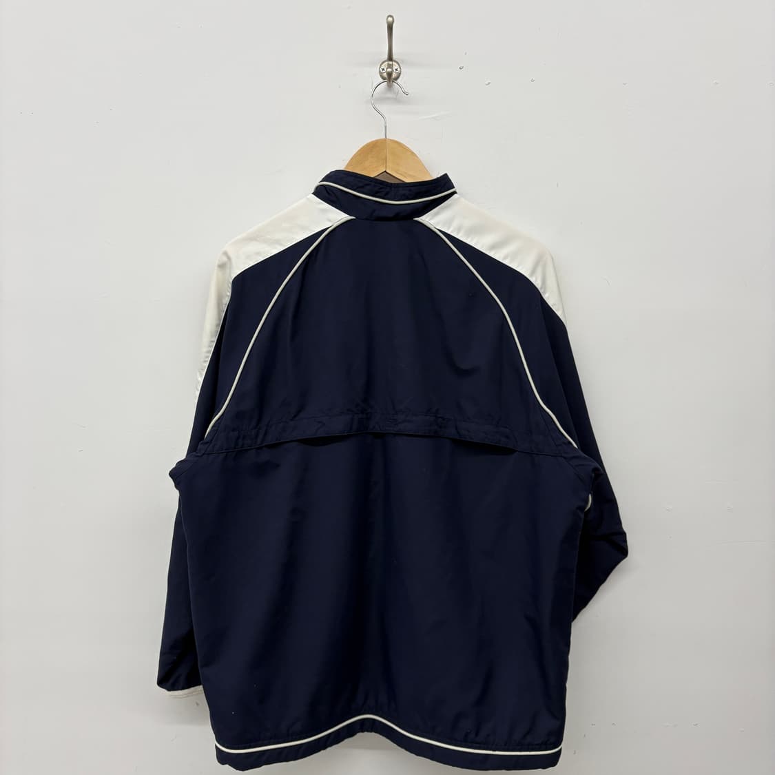 나이키 빈티지 네이비/화이트 바람막이 자켓 남/M 상품이미지5