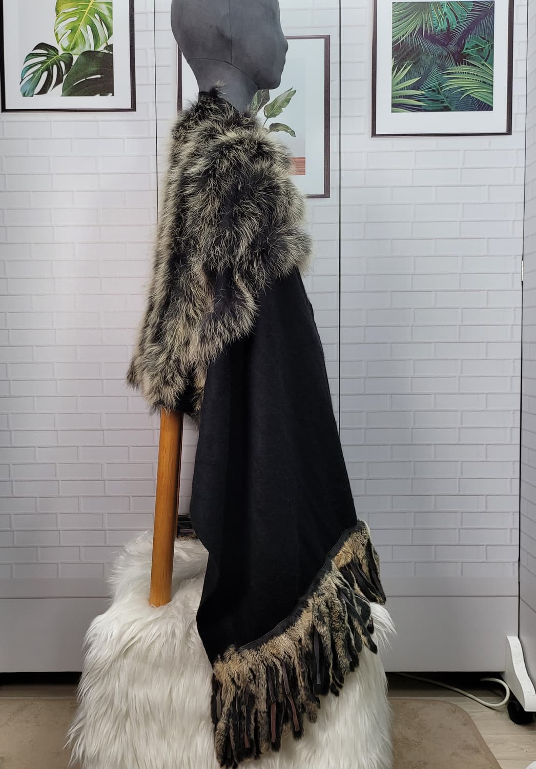 루이까또즈 캐시미어 여우털 머프러 목도리 스카프 새상품 상품이미지5