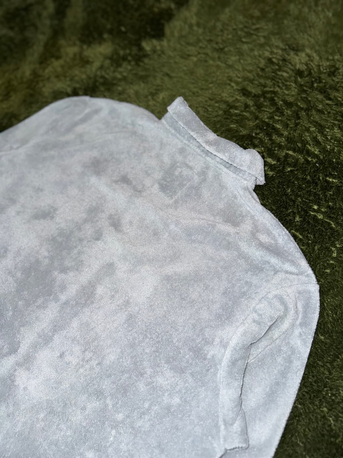 [2] Balansa 발란사 X 송월 타올 테리 폴로 롱슬리브 그레이 상품이미지8